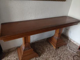 Mesa libro de salón de madera estilo clásico