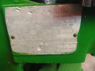 Tractor John Deere 1850 F Matriculado
