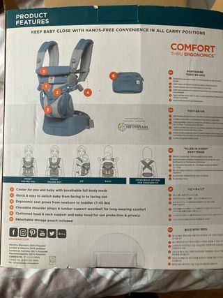 Portabebés Ergobaby Gris