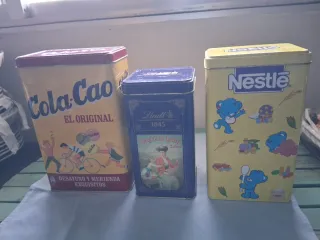 Conjunto 3 Cajas Metálicas Vintage