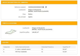 Terreno en venta en Alcoy/Alcoi