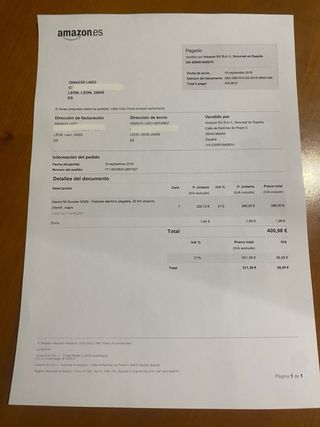 Patinete Eléctrico Xiaomi Mi Scooter M365