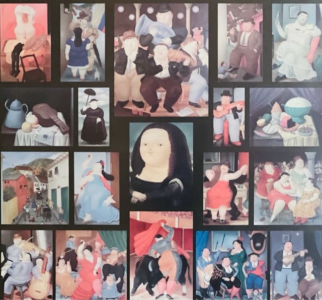 Póster Botero Enmarcado 104x74 cm