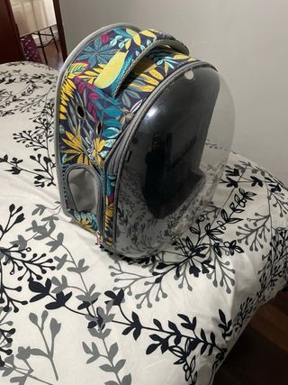 Mochila Transportín Gato Transparente
