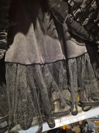 Falda tutu negra con estrellas