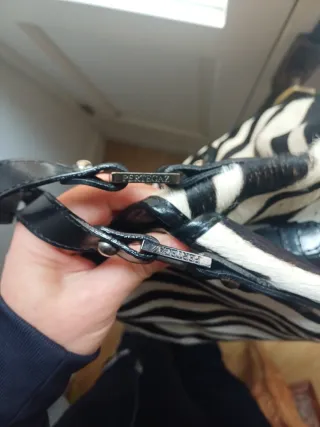 Bolso Pertegaz Pelo Natural Zebra Vintage