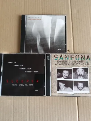 Lote 3 CDs Jazz: Charles Lloyd & Egberto Gismonti