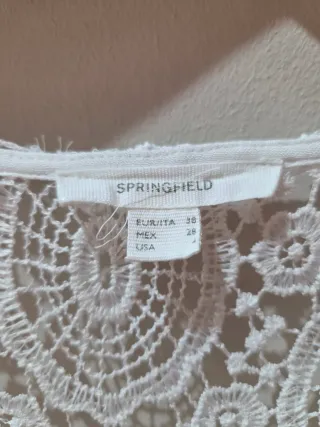 Vestido blanco ibicenco con encaje