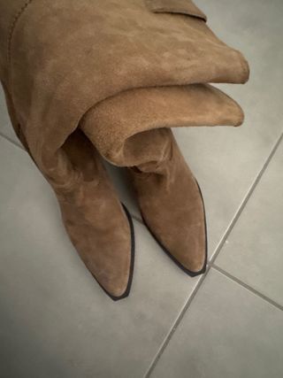 Botas altas Zara piel