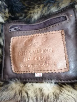Chaqueta de piel forrada