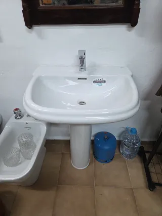 Lavabo Roca Dama Blanco y Pedestal,35 las 2 cosas