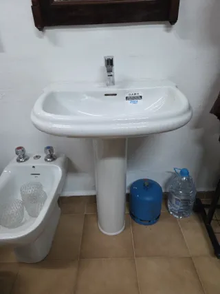 Lavabo Roca Dama Blanco y Pedestal,35 las 2 cosas