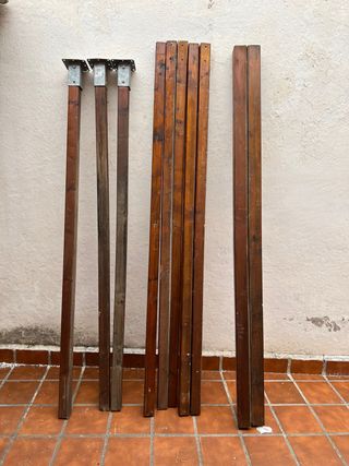 Travesaños madera para pérgola