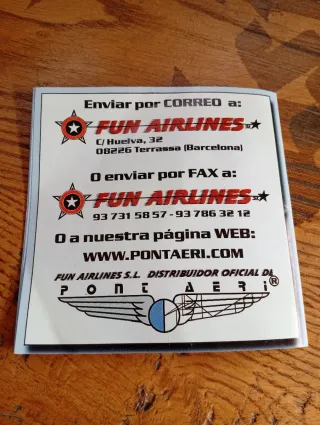 Pont Aeri Merchandise Primavera Estiu 1999