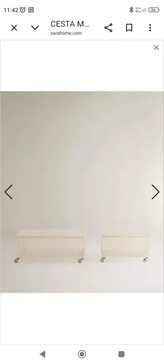 Cesta Zara Home Grande con Ruedas y Tapa