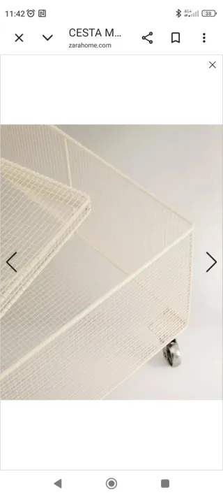 Cesta Zara Home Grande con Ruedas y Tapa