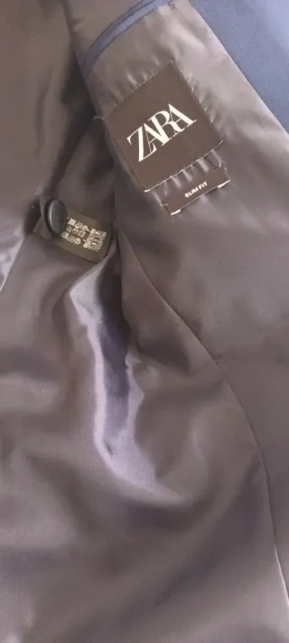 Traje Zara Azul Marino