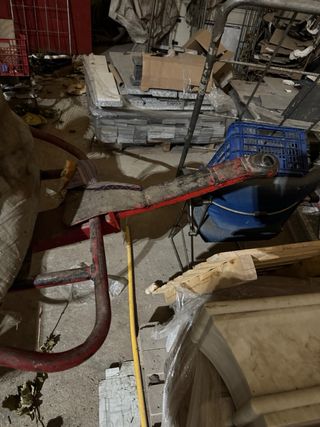 Remolque para paja rojo