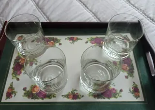 4 Vasos Cristal Bohemia Whisky