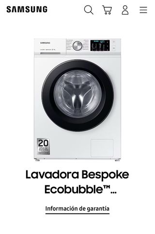 Lavadora Samsung 11kg Garantía oficial