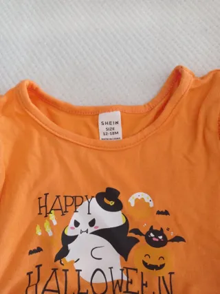 Vestido bebé niña Halloween naranja