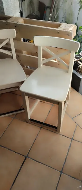 2 Taburetes Ikea Rosentorp Madera