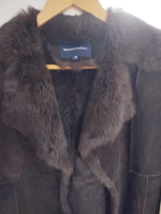 Chaqueta ante marrón forrada talla M