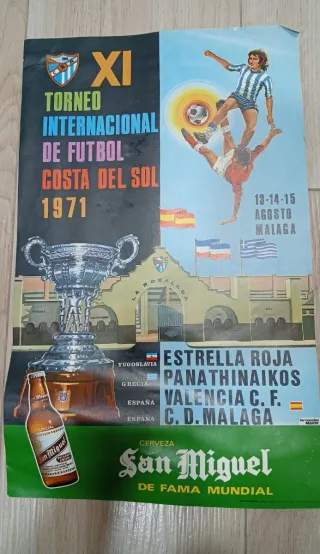 Cartel Torneo Fútbol Costa del Sol 1971
