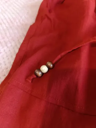 Pantalón Zara Lino Color Teja Talla S