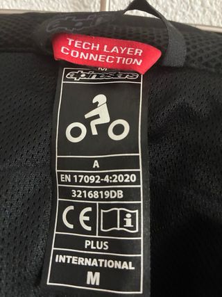 Chaqueta Moto Alpinestars Mujer Negra/Fucsia Talla