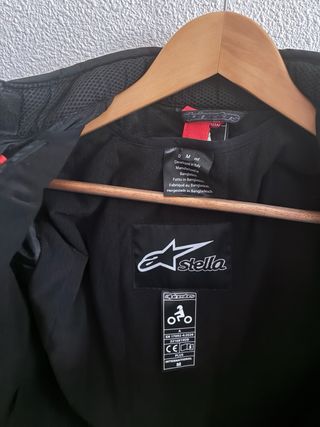 Chaqueta Moto Alpinestars Mujer Negra/Fucsia Talla