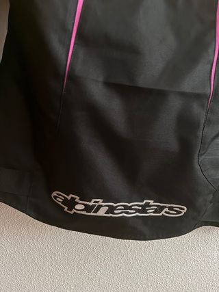 Chaqueta Moto Alpinestars Mujer Negra/Fucsia Talla