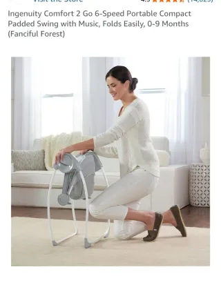 Mecedora para bebé con diseño de búhos