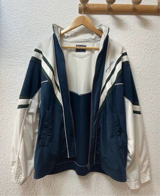 Chaqueta Champion Vintage Azul y Blanca