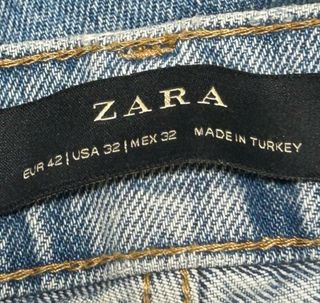 Zara Jeans Hombre Azul Rotos Talla 42