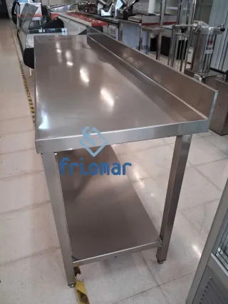 2688 MESA MURAL ACERO INOX. 2400x600x850 MM