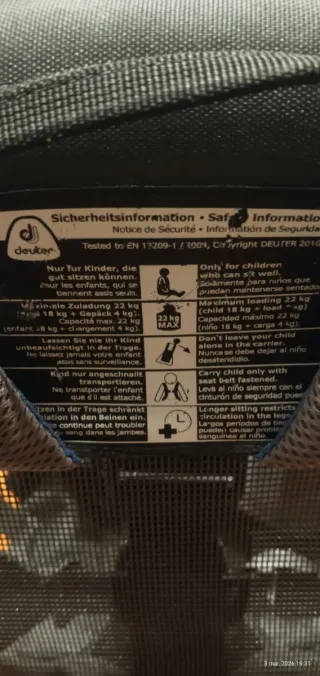 Mochila Deuter Kid Air Comfort