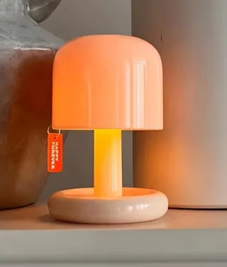 Lampada Notte Mini Ricaricabile Arancio/Rosa