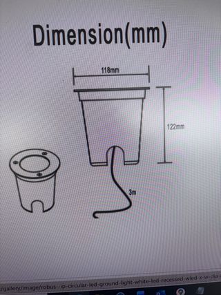 4 Focos LED Exterior/Interior Metal y aluminio