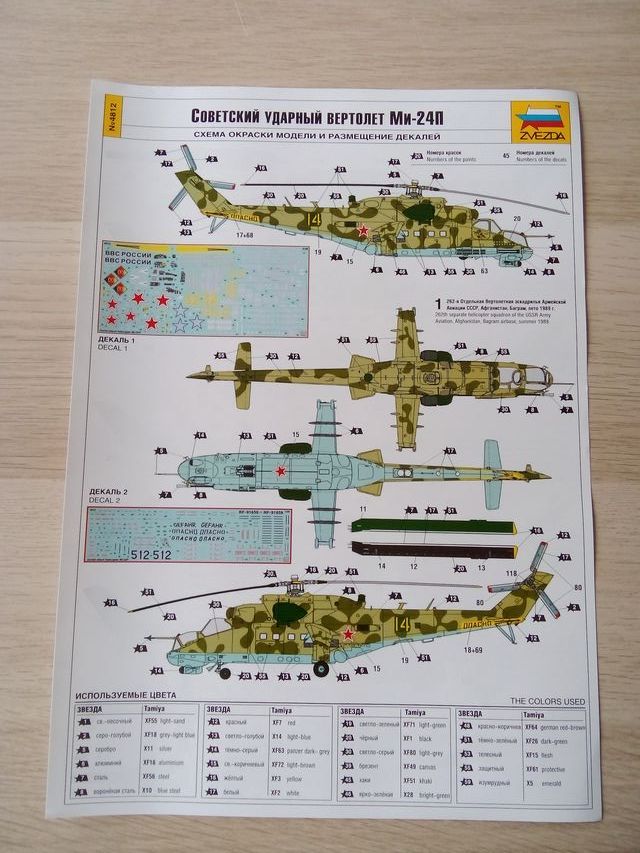 MIL MI-24P HIND MAQUETA ZVEZDA 1/48