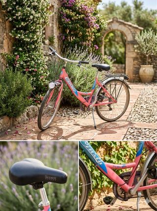 Bicicleta de paseo rosa CINZIA