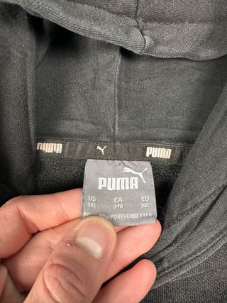 Sudadera Puma Negra Logo Grande