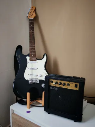 Guitarra Eléctrica Negra