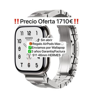 Apple Watch S11 46mm Hermes GRAND H SIN ABRIR