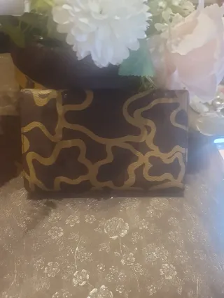 Cartera Tous Marrón y Dorada