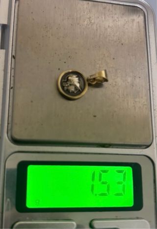 Colgante moneda guerrera estilo romano