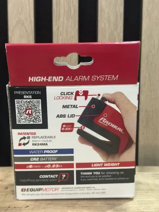 Bloqueo Alarma Moto RADIKAL RK6 Universal