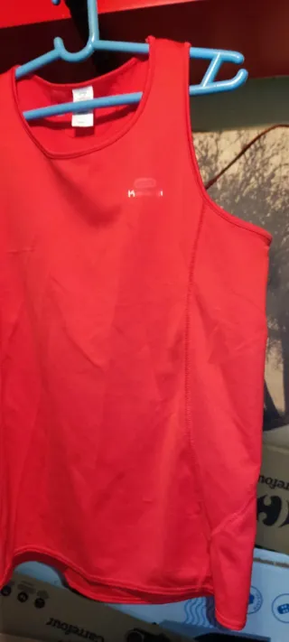 Camiseta M deportiva Kalenji roja