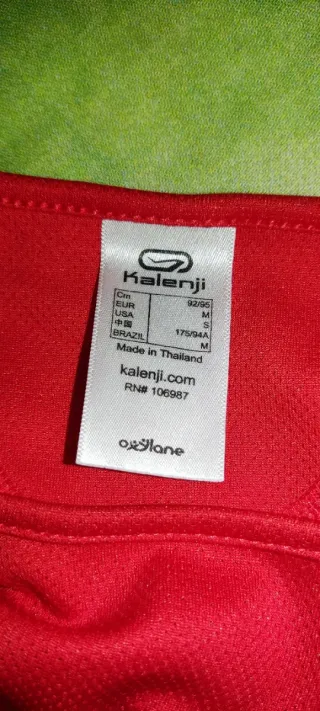 Camiseta M deportiva Kalenji roja