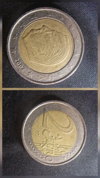 Moneda 2€ Bélgica 2002 Rara